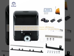 Abridor de Porta Automático Inteligente AK800DC com Controle Remoto, Infravermelho, Wi-Fi, Sensor e Aplicativo para Uso Comercial
