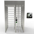 Portas automáticas do torniquete da porta completa do torniquete da altura 304SS com sistema de controlo pedestre
