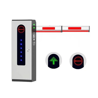 comprar Portão de barreira de boom branco com 220V50Hz Fornecimento de energia de trabalho Solução ideal de porta de barreira para gerenciamento de acesso de veículos online manufacture