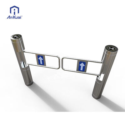 comprar 304 Ferro inoxidável Flap Barrier Turnstile com RS485 Comunicação IP54 Proteção e comprimento de braço personalizável online manufacture