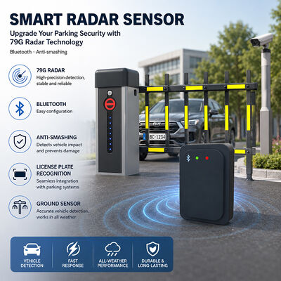 comprar Bluetooth Barricade Anti-smashing Radar License Plate Recognition Parking 79G Radar Detector Sensor Ground Sensor online manufacture