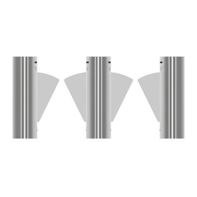Os torniquetes retráteis automáticos RFID da barreira da aleta da compatibilidade eletrónica para o CE pedestre do controle de acesso aprovaram