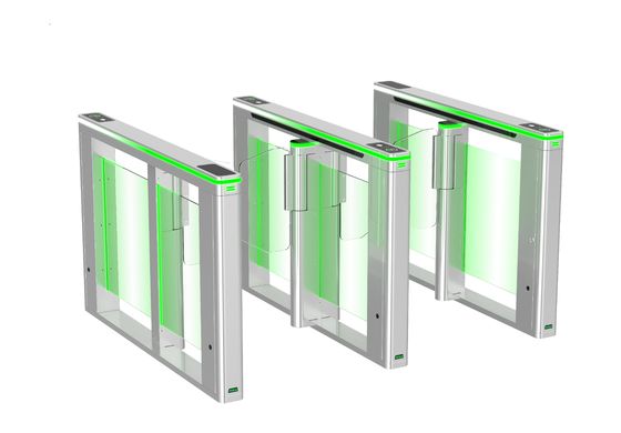 Entrada do metrô Porta automática de barreira de velocidade giratório com 8 pares de entradas infravermelhas e porta giratória de flapper