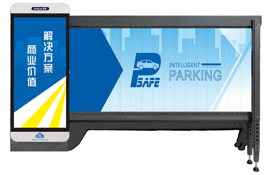 Portão de barreira LED de 200W com ecrã de publicidade Tamanho 440x920mm Comprimento do braço personalizável