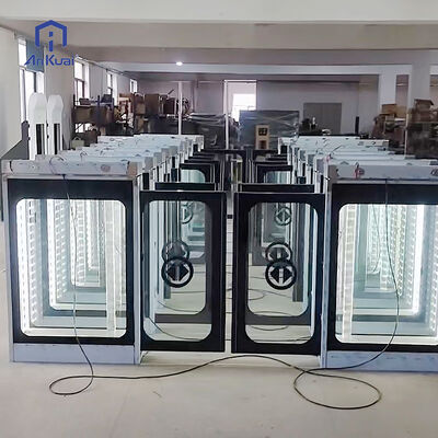 Cerâmica Temperada Plataforma de Vidro Frito Porta de Ecrã de Seda Tela Pintada Revestimento Estação Ferroviária Porta de Segurança Barreira Automática