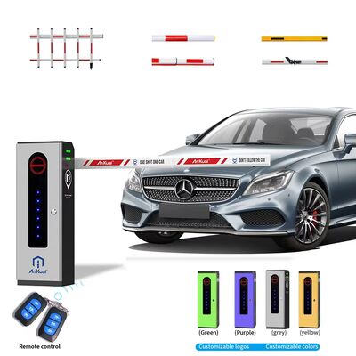 Customização Automático Remote Control Boom Barrier Portão de segurança para sistema de estacionamento de carros Drop Arm Barrier Indoor Outdoor