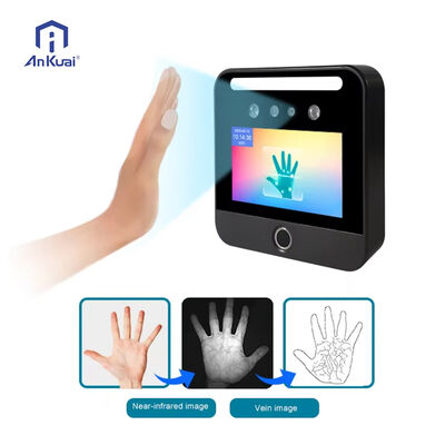 4G Wifi Backup Battery Palm Vein Reader Face Recognition Time Attendance Machine with Cloud