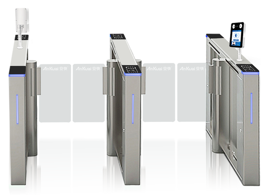 Porta de barreira de torneira de segurança comercial, eficiência de passagem de 4060 PPM, adota 220V ± 10% de alimentação de 50Hz para fornecer segurança de acesso consistente