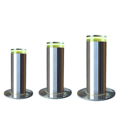 Bolinhos de segurança hidráulicos retráteis de flange reforçado, resposta rápida descendente, projeto de fundação profundamente enterrado, adequado para regulação de passagem do veículo